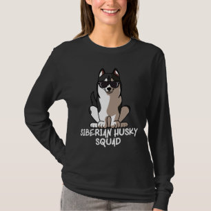 Dog Mum Dog Dad Love R Funny Siberian Husky Squad T-Shirt