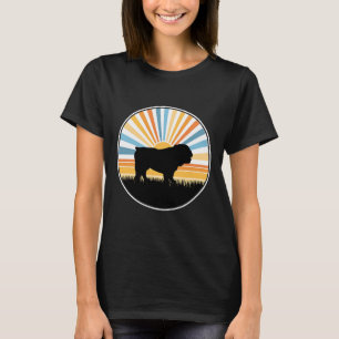 - Dog Mum Dog Dad Retro Sunset Pet T-Shirt