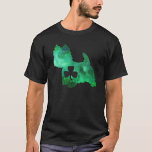 Dog Mum Dog Lover St Patrick's Day Westie Mum Mens T-Shirt