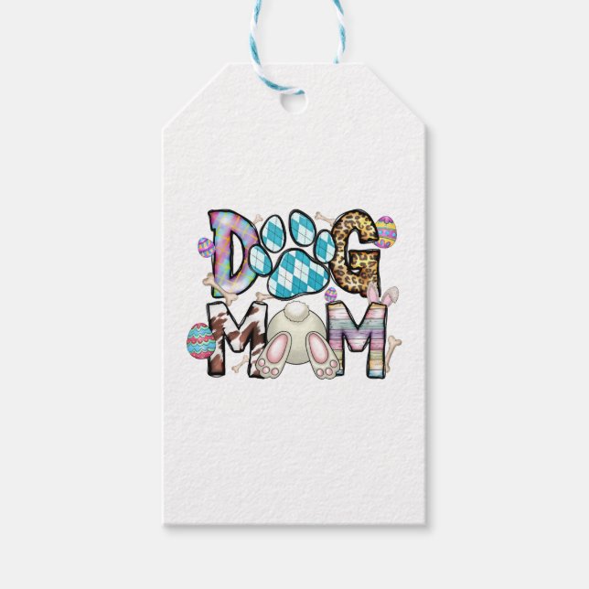 Dog Mum Easter Day Gift Tags (Front)