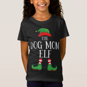 Dog Mum Elf Matching Group Xmas Funny Family Chris T-Shirt
