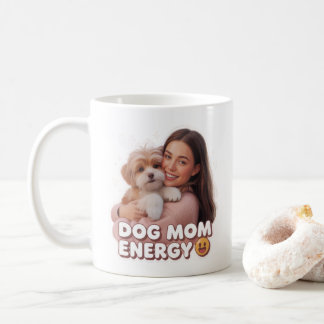 Dog Mum Energy - trendy dog mum design Coffee Mug