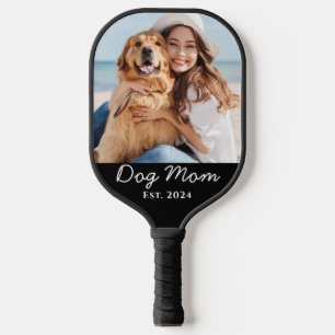Dog Mum Established Photo Gift  Pickleball Paddle