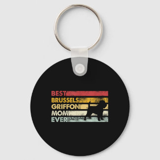 Dog Mum Ever - Mother Brussels Griffon Key Ring