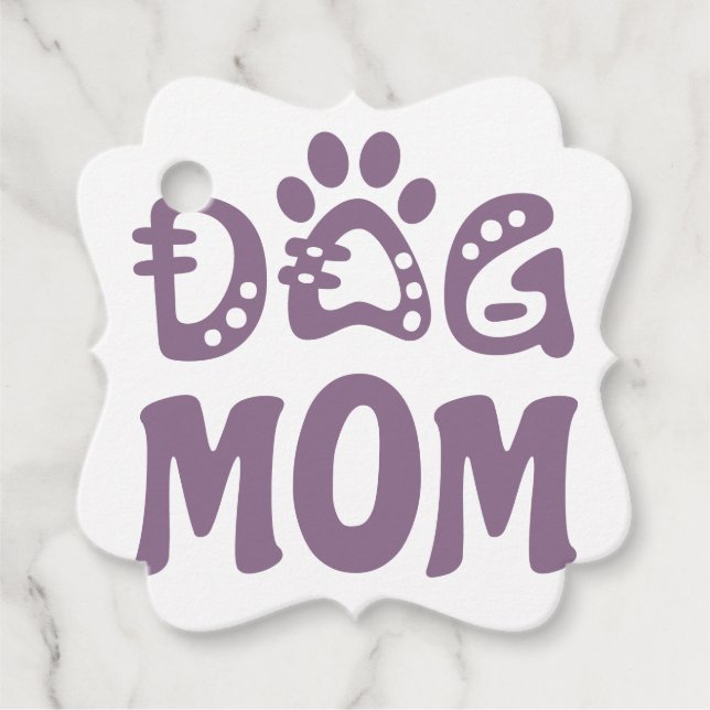 Dog Mum Favour Tags (Front)
