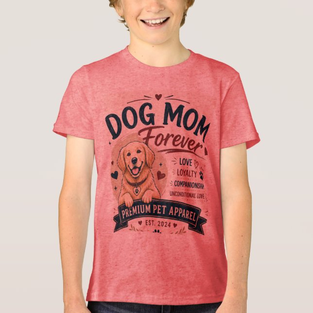 dog mum forever desgin Tri-Blend shirt (Front)