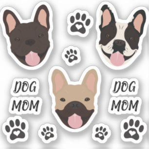 Dog Mum French Bulldogs Paw Print