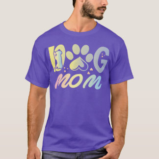 Dog Mum Funny For Dogs Lovers Acdefgh retro friend T-Shirt