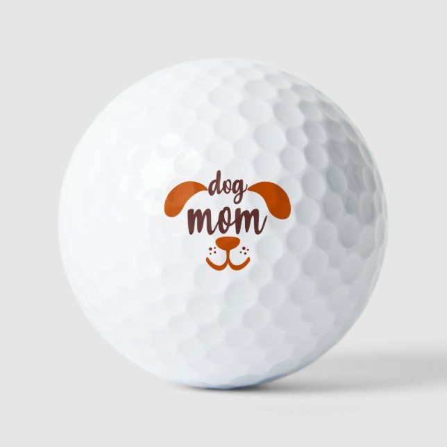 Dog Mum Funny  Golf Balls (Front)