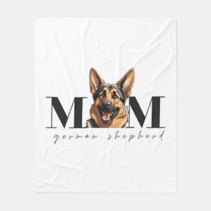 Dog Mum GERMAN SHEPHERD DOG Classic T-Shirt Fleece Blanket