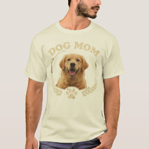 Dog Mum — Golden Retriever Portrait Tee