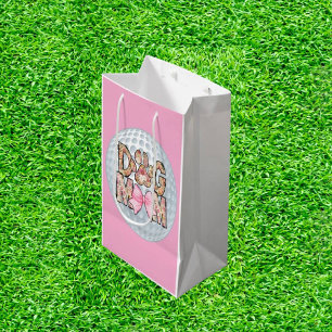 Dog Mum Golf  Medium Gift Bag