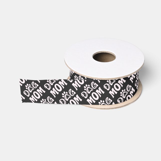 Dog Mum Grosgrain Ribbon (Spool)