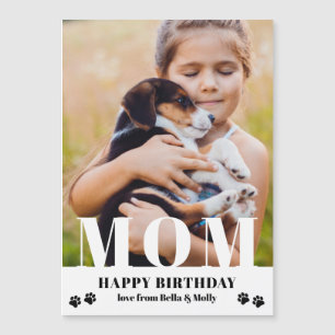 Dog Mum Happy Birthday Modern Personalised Photo