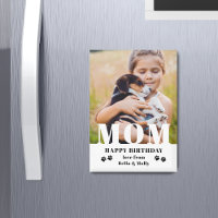 Dog Mum Happy Birthday Modern Personalised Photo