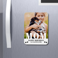 Dog Mum Happy Birthday Modern Personalised Photo