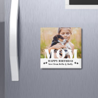 Dog Mum Happy Birthday Modern Personalised Photo