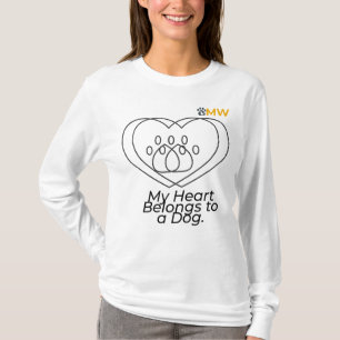 Dog Mum Heart Long Sleeve Shirt – Pet Lover Gift
