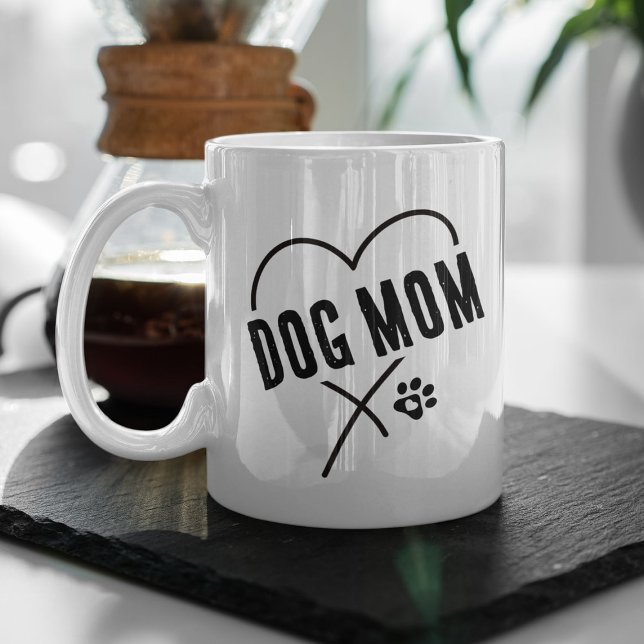 Dog Mum Heart Mother's Day Coffee Mug (Creator Uploaded)