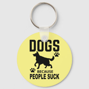 Dog Mum Introvert Hater Cute German Shepherd Key Ring