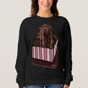 Dog Mum Lab Fitted Scoop Sweatshirt
