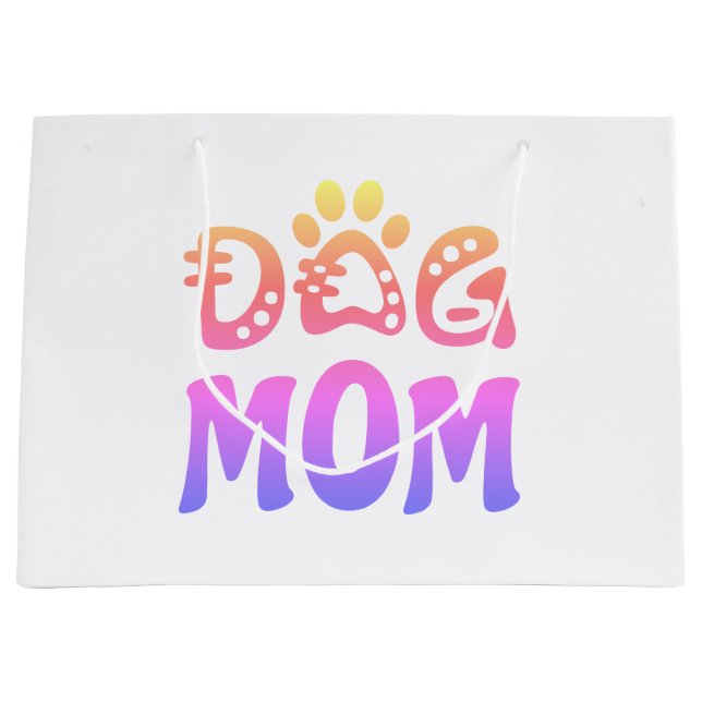 Dog Mum Large Gift Bag (Front)