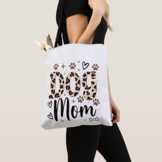 Dog Mum Leopard Print Tote Bag