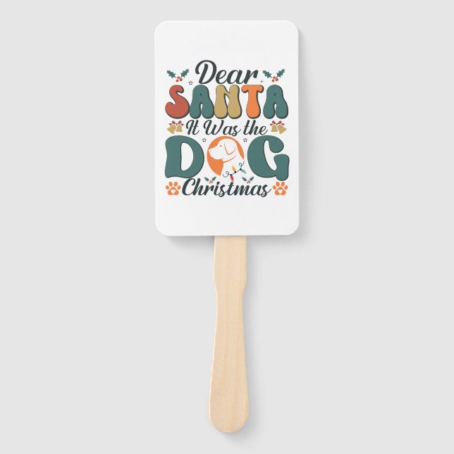 Dog Mum Life Hand Fan (Front)