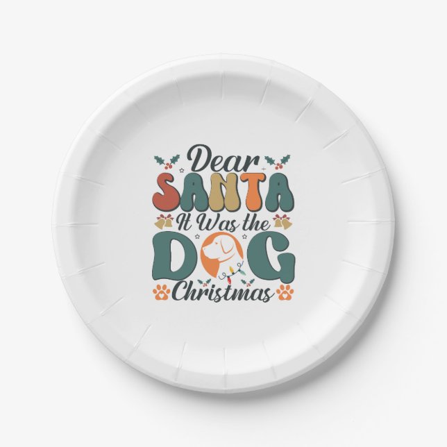 Dog Mum Life Paper Plate (Front)