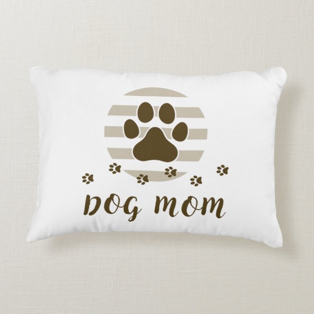 Dog Mum Love Accent Pillow (Back)