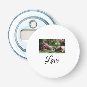 Dog mum love add name text pet name lovers bottle opener
