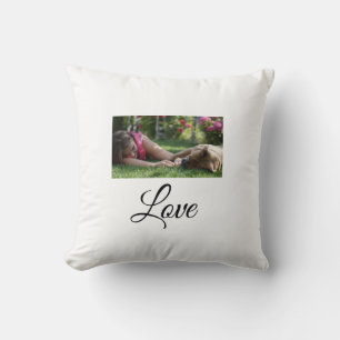 Dog mum love add name text pet name lovers cushion