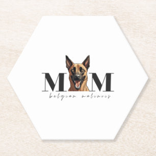 Dog Mum MALINOIS Classic T-Shirt Paper Coaster