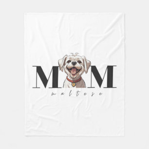 Dog Mum MALTESE Classic T-Shirt Fleece Blanket