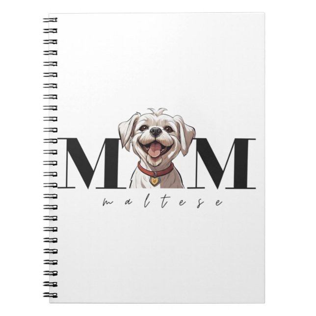 Dog Mum MALTESE Classic T-Shirt Notebook (Front)