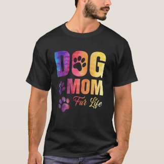 Dog Mum Mama Tie Dye Dog Girls Women Mothers Day T-Shirt