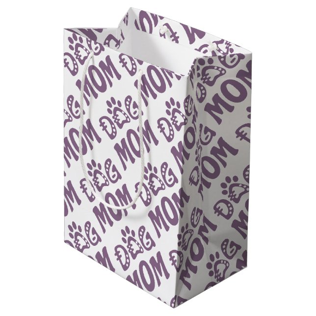 Dog Mum Medium Gift Bag (Back Angled)