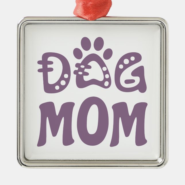 Dog Mum Metal Tree Decoration (Front)