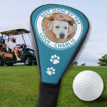 Dog Mum Modern Personalised Pet Photo Golf Head Cover<br><div class="desc">Best Mum By Par ... Two of your favourite things , golf and your dog ! Now you can take your best friend with you as you play 18 holes . Customise these golf head covers and matching golf accessories with your dogs favourite photo and name . Great gift to...</div>