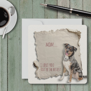Dog Mum Mothers Day Birthday Shepherd Card