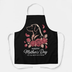 Dog Mum Mothers Day Floral Dog Lover Gift Apron