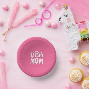 Dog Mum Paper Plate