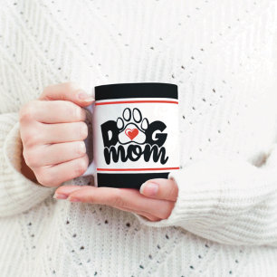 Dog Mum Paw Heart Mug
