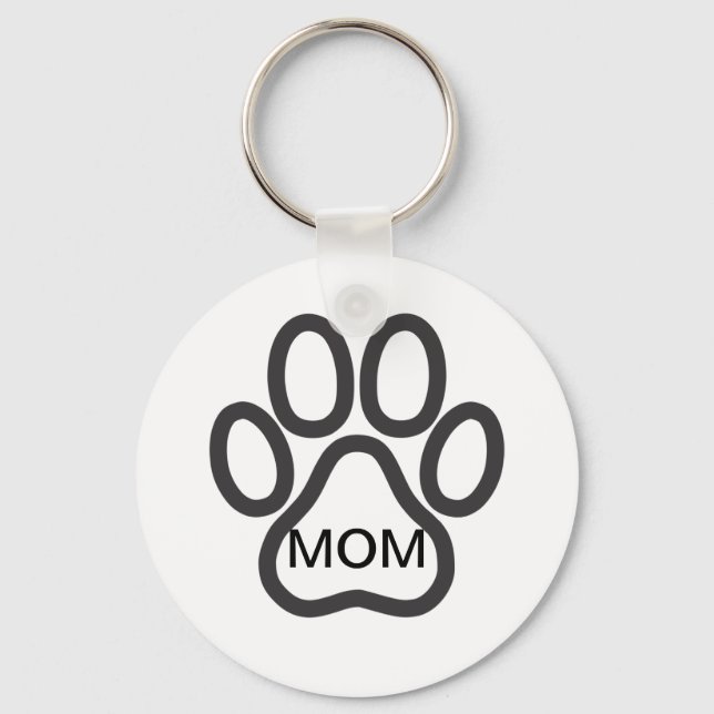 Dog Mum Paw Keychains (Front)