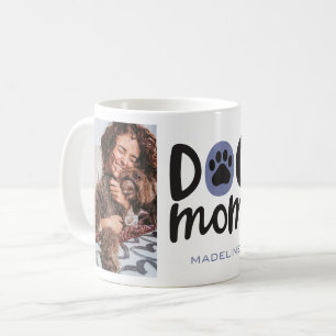 Dog Mum Paw Print Photo Collage Coffee Mug Cup