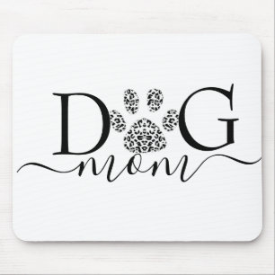 Dog Mum pawprint Mouse Pad
