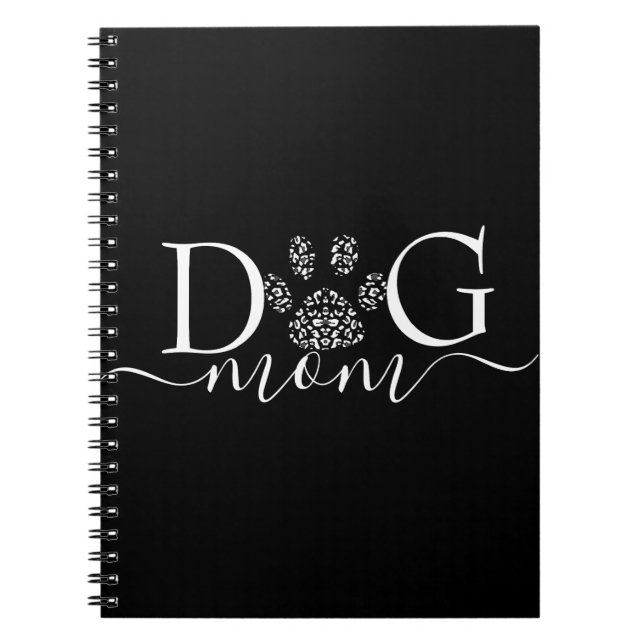 Dog Mum pawprint  Notebook (Front)