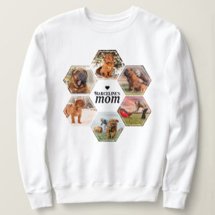 Dog Mum Personalised Photo Collage with Name Sweatshirt