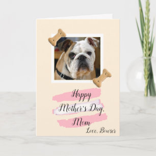 Dog Mum Photo Mothers Day Card