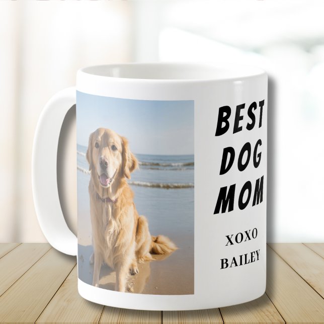 Dog Mum Photo Name Coffee Mug (Creator Uploaded)